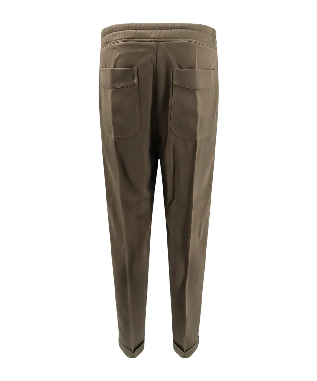 Pintuck Drawstring Track Pants