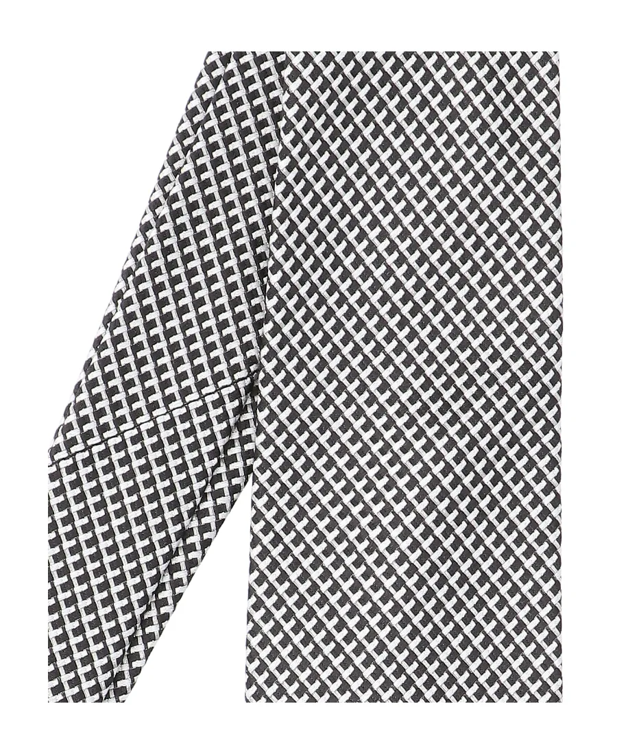 Patterned-Jacquard Pointed-Tip Tie