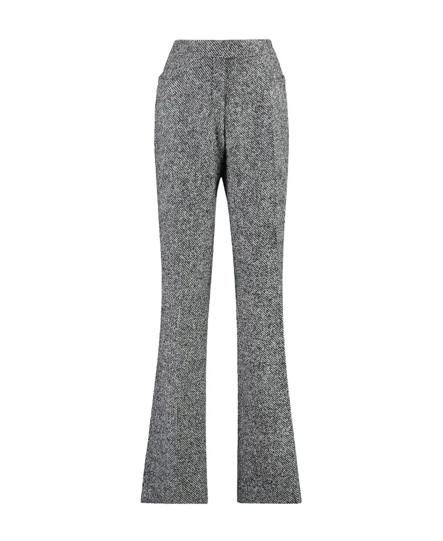Tweed Flared Trousers