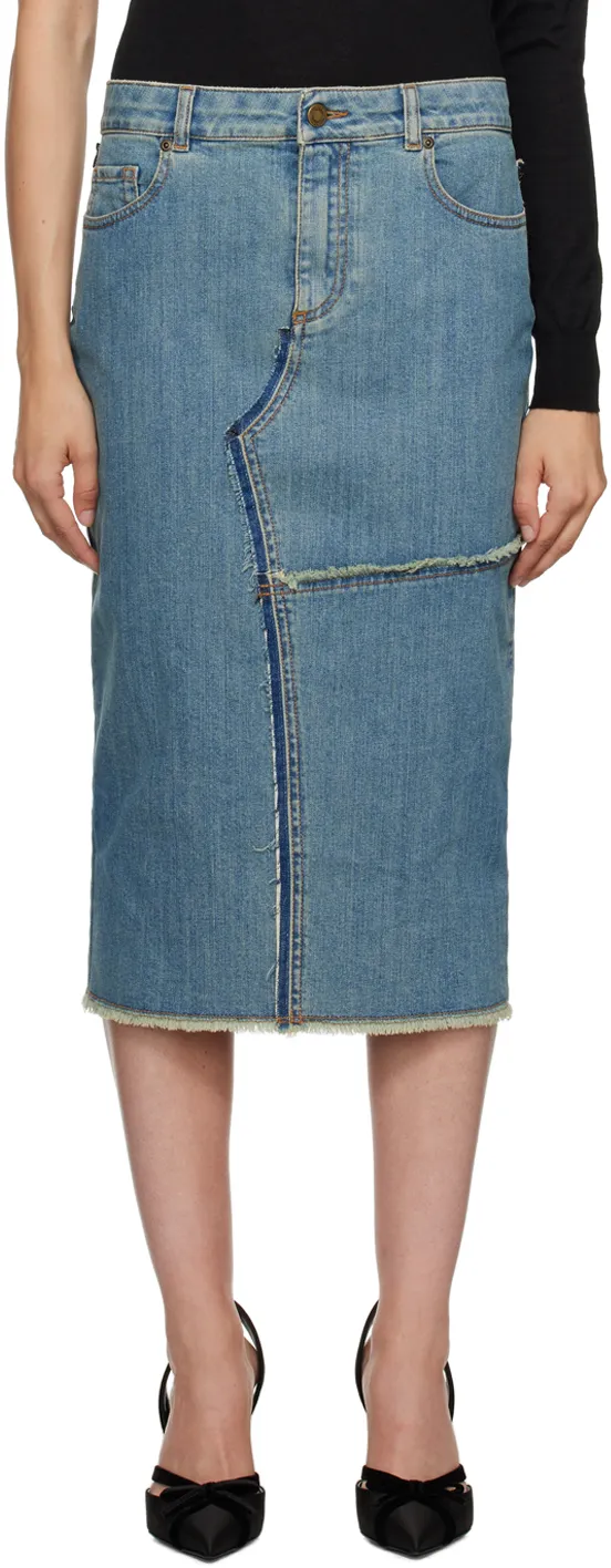 Denim Midi Skirt