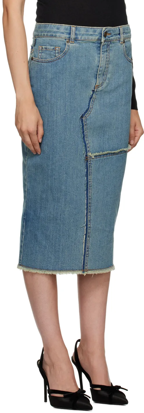 Denim Midi Skirt