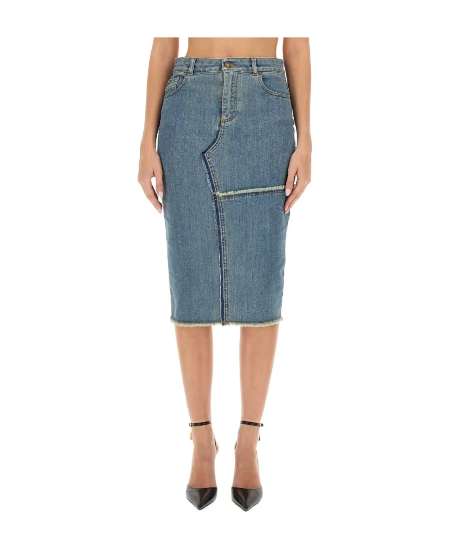 Denim Midi Skirt