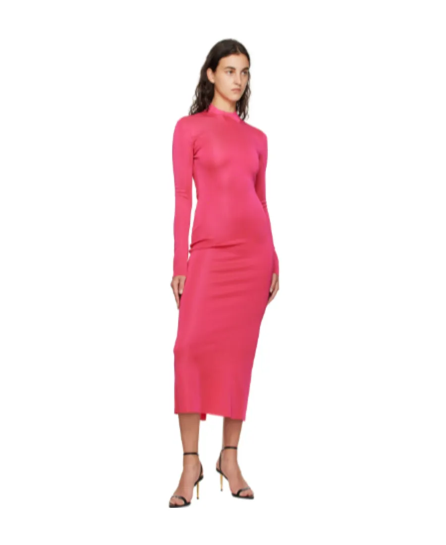 Small High-Necked Zipper Dress