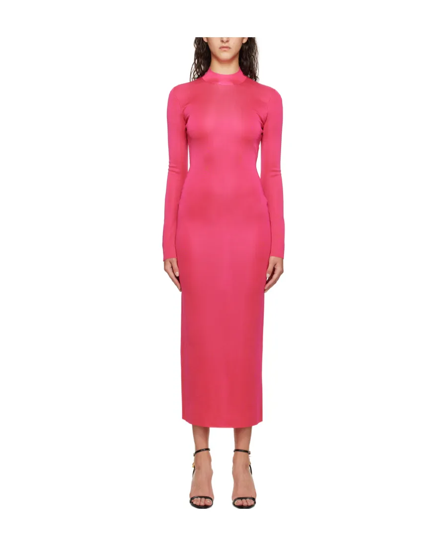 Small High-Necked Zipper Dress