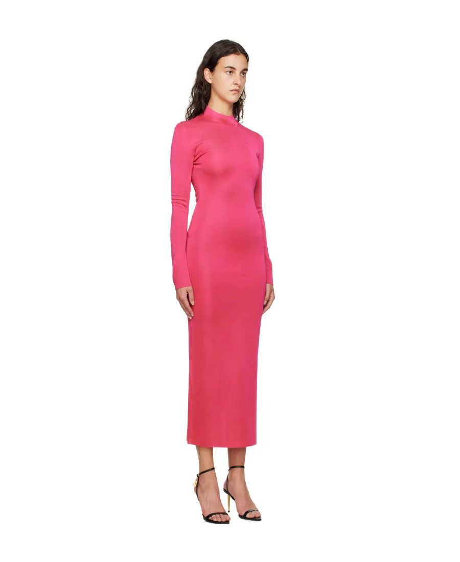 Small High-Necked Zipper Dress