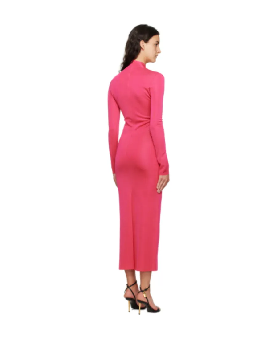 Small High-Necked Zipper Dress