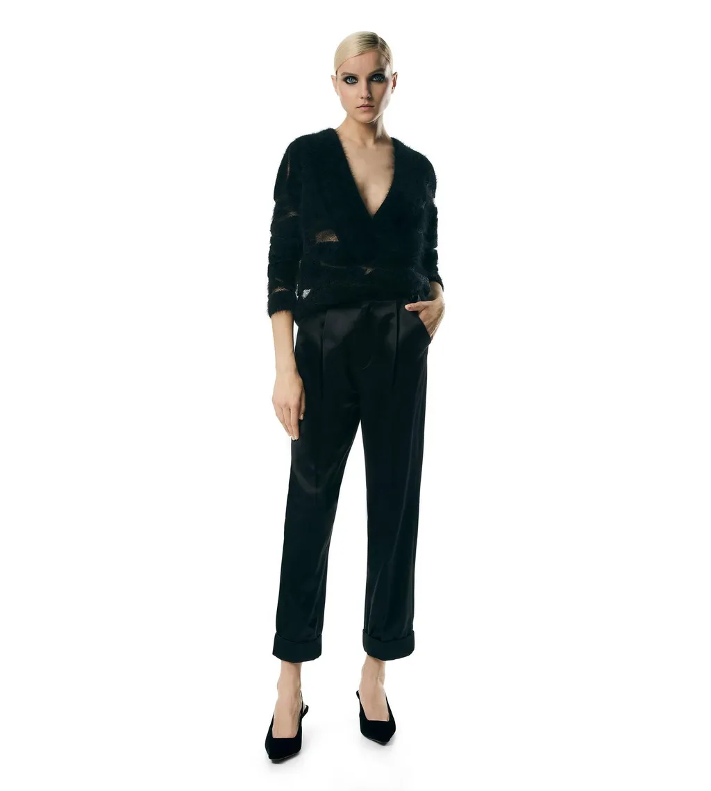 High Waist Straight-Leg Trousers
