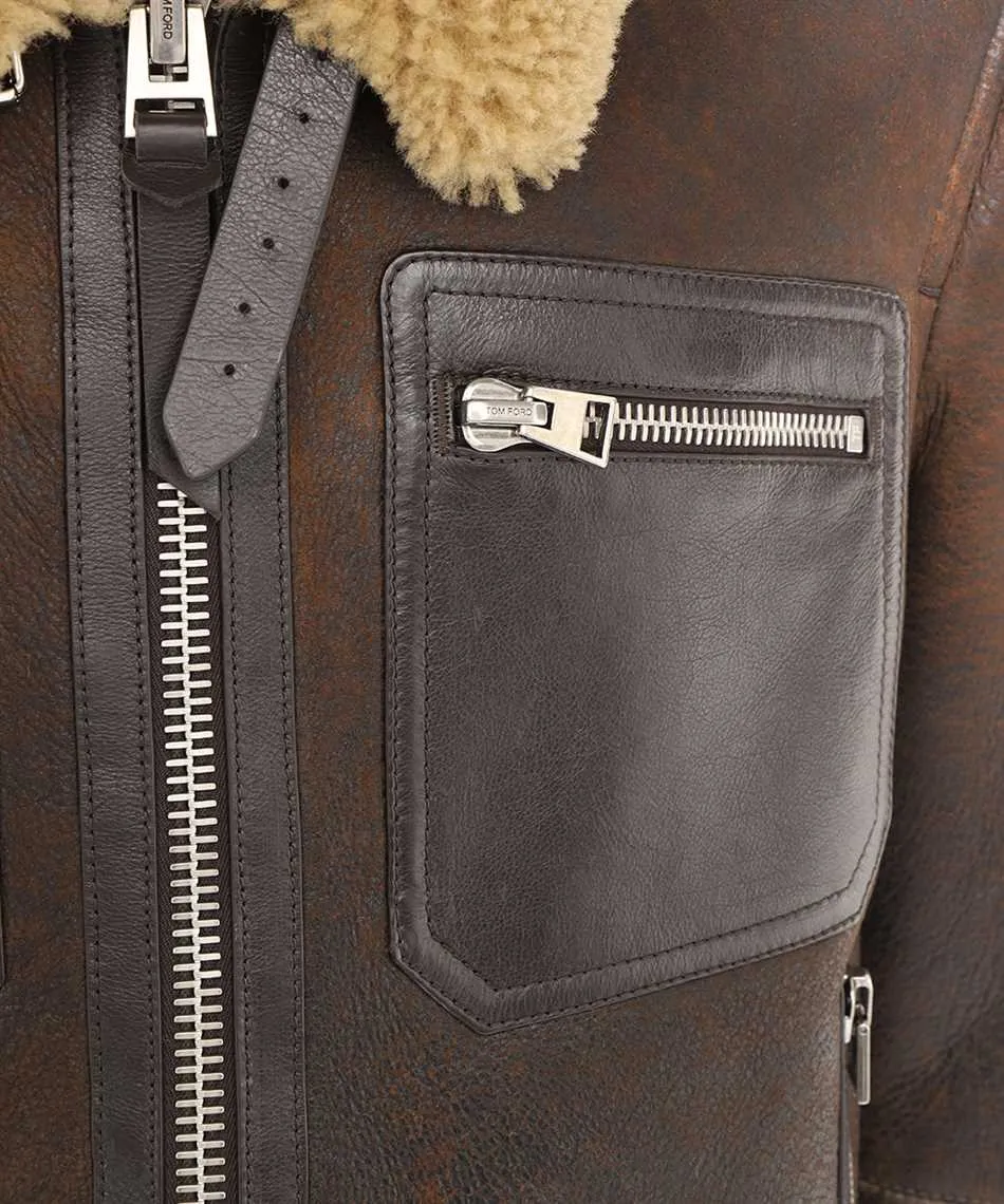 Zip-Up Leather Jacket
