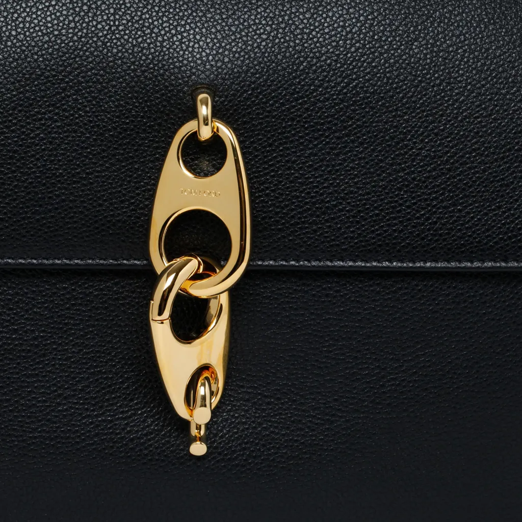 Chain-Linked Foldover Top Shoulder Bag