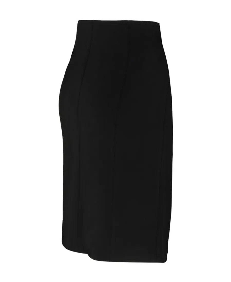 Straight Hem Midi Pencil Skirt