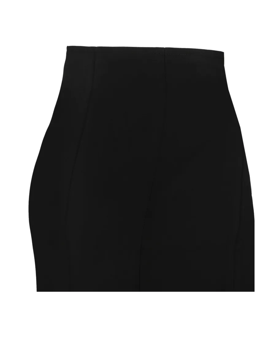 Straight Hem Midi Pencil Skirt