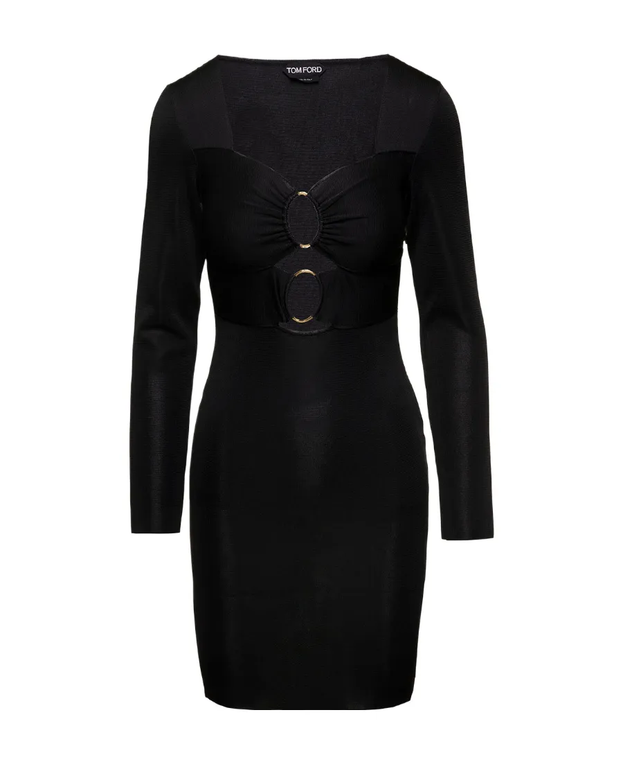 Sweetheart Neck Cut-Out Mini Dress