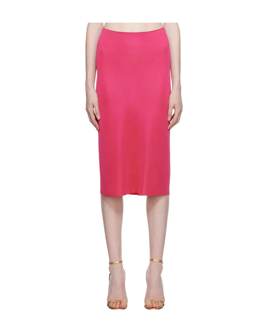 Zipper Medium Length Skirt