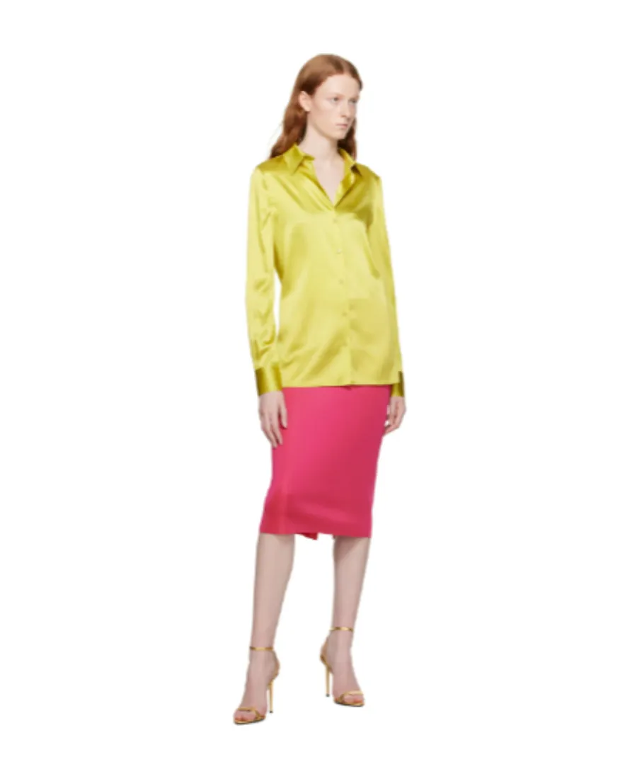 Zipper Medium Length Skirt