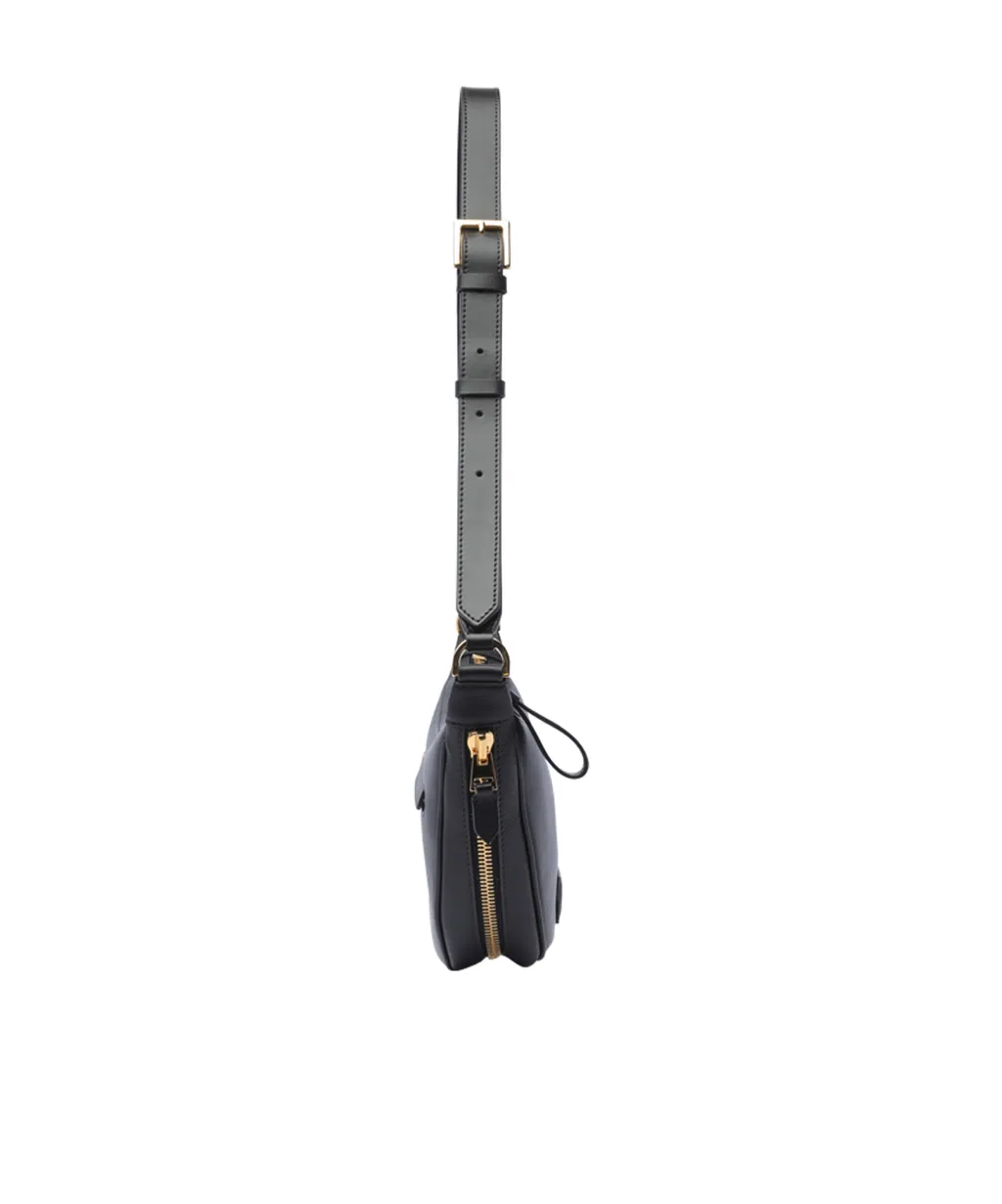 Crescent Logo Patch Shoulder Bag