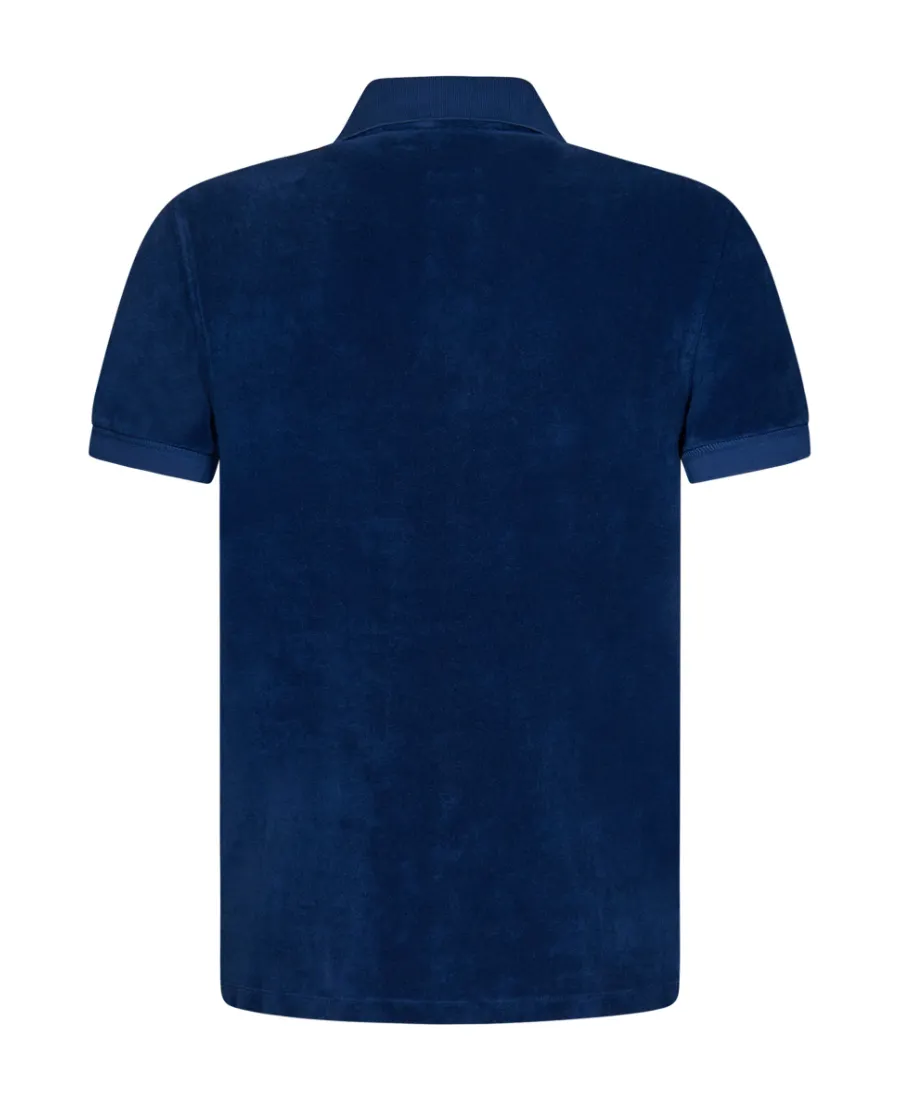 Towelling Short-Sleeved Slim-Fit Polo Shirt