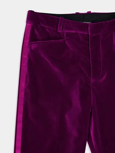Mid-Waisted Velvet Pants