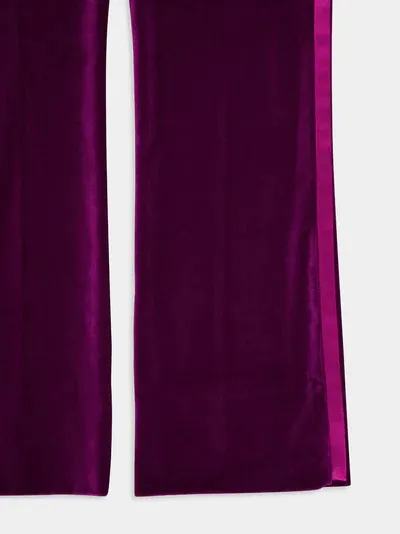 Mid-Waisted Velvet Pants