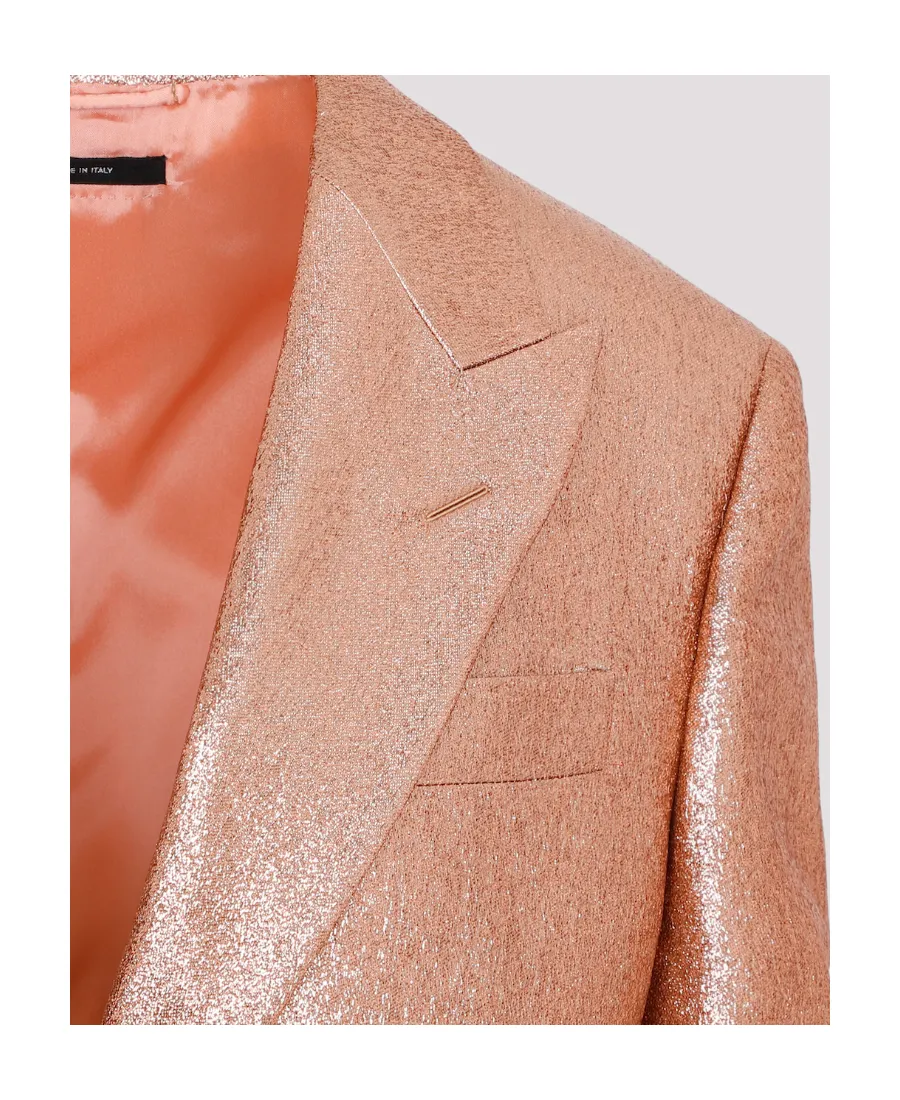 Single-Breasted Glitter Detailed Blazer