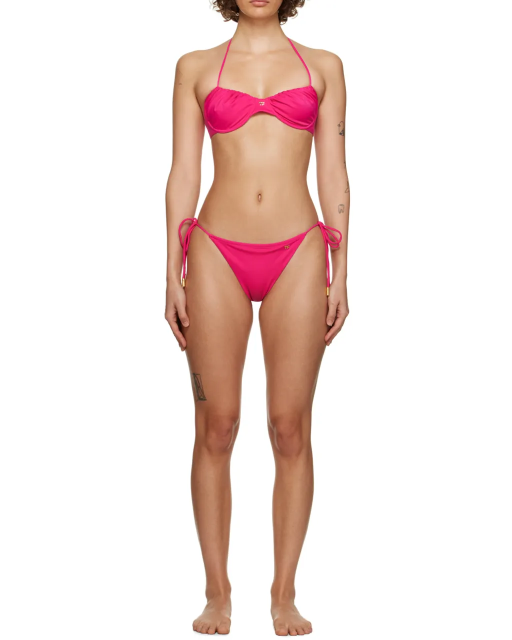 Neck Split Swimsuit