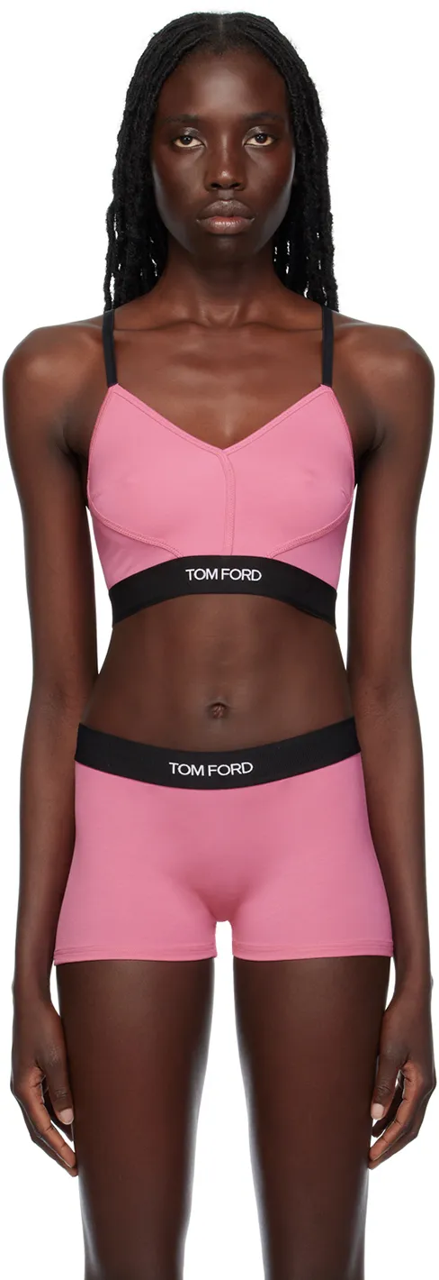 Logo-Trim Stretch Bralette