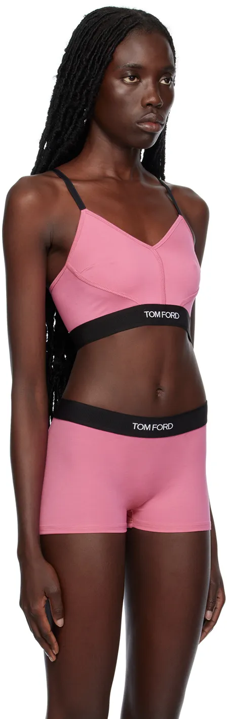 Logo-Trim Stretch Bralette