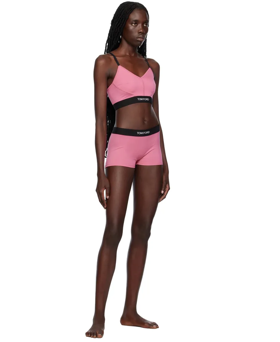 Logo-Trim Stretch Bralette