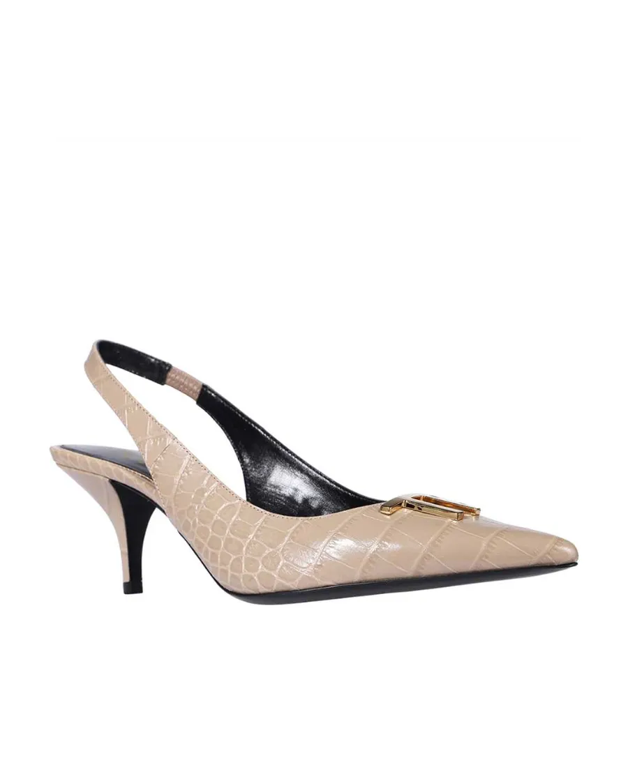 Logo Slingback Pumps