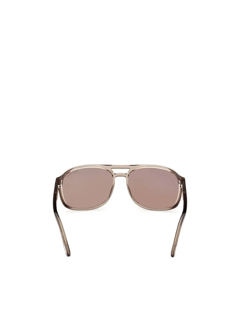 Pilot Frame Tinted Sunglasses