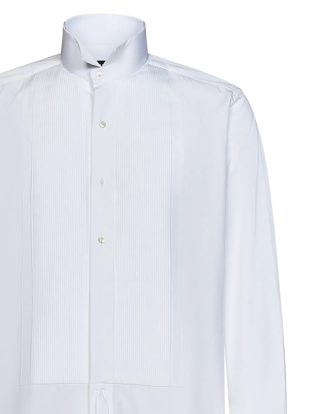 Pleat Detailed Long-Sleeved Shirt