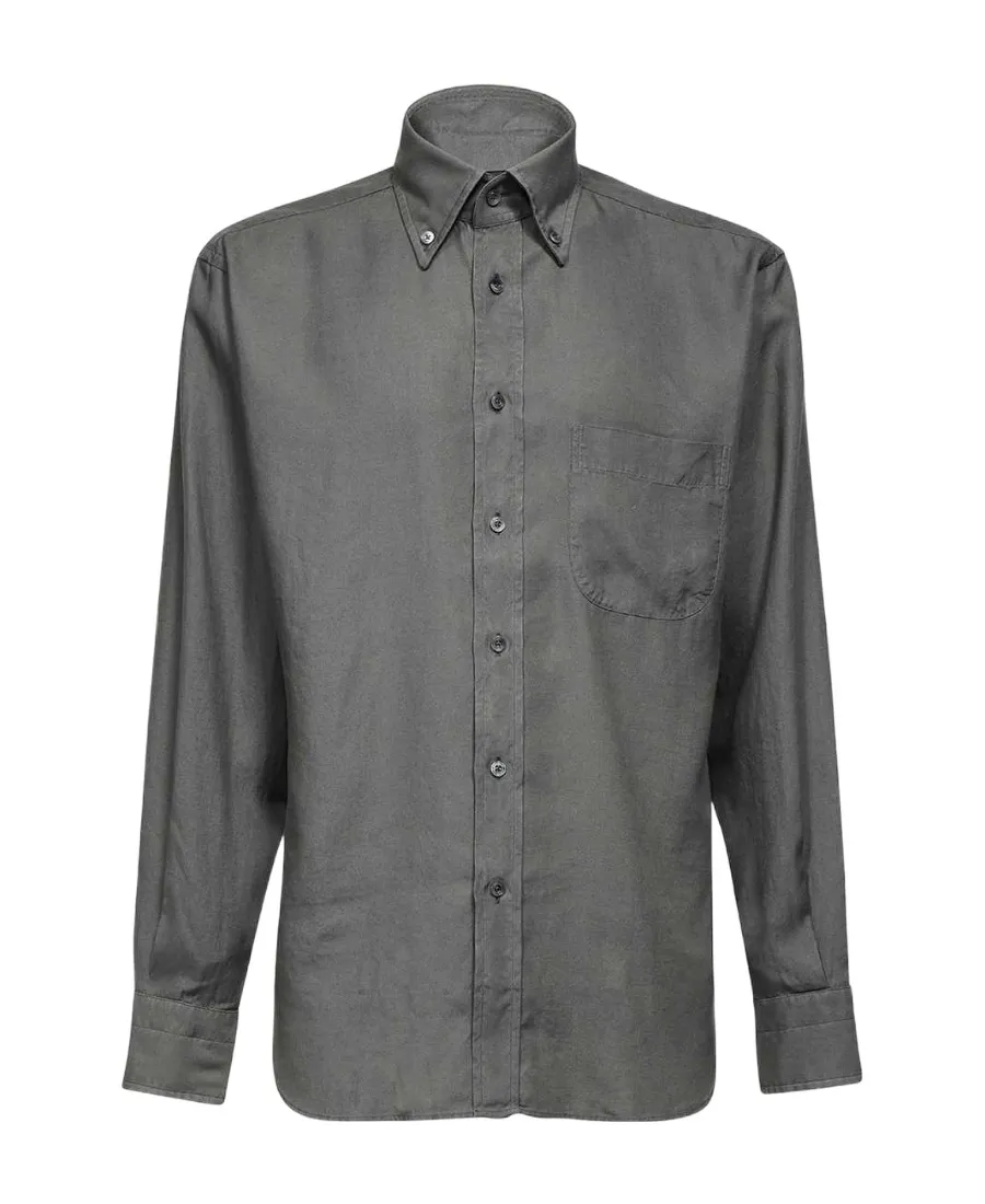 Lapel Long-Sleeved Shirt