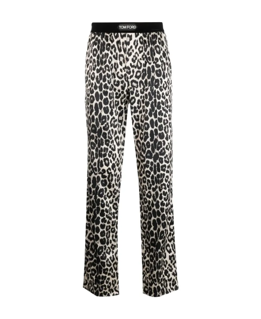 Leopard Printed Pajama Pants