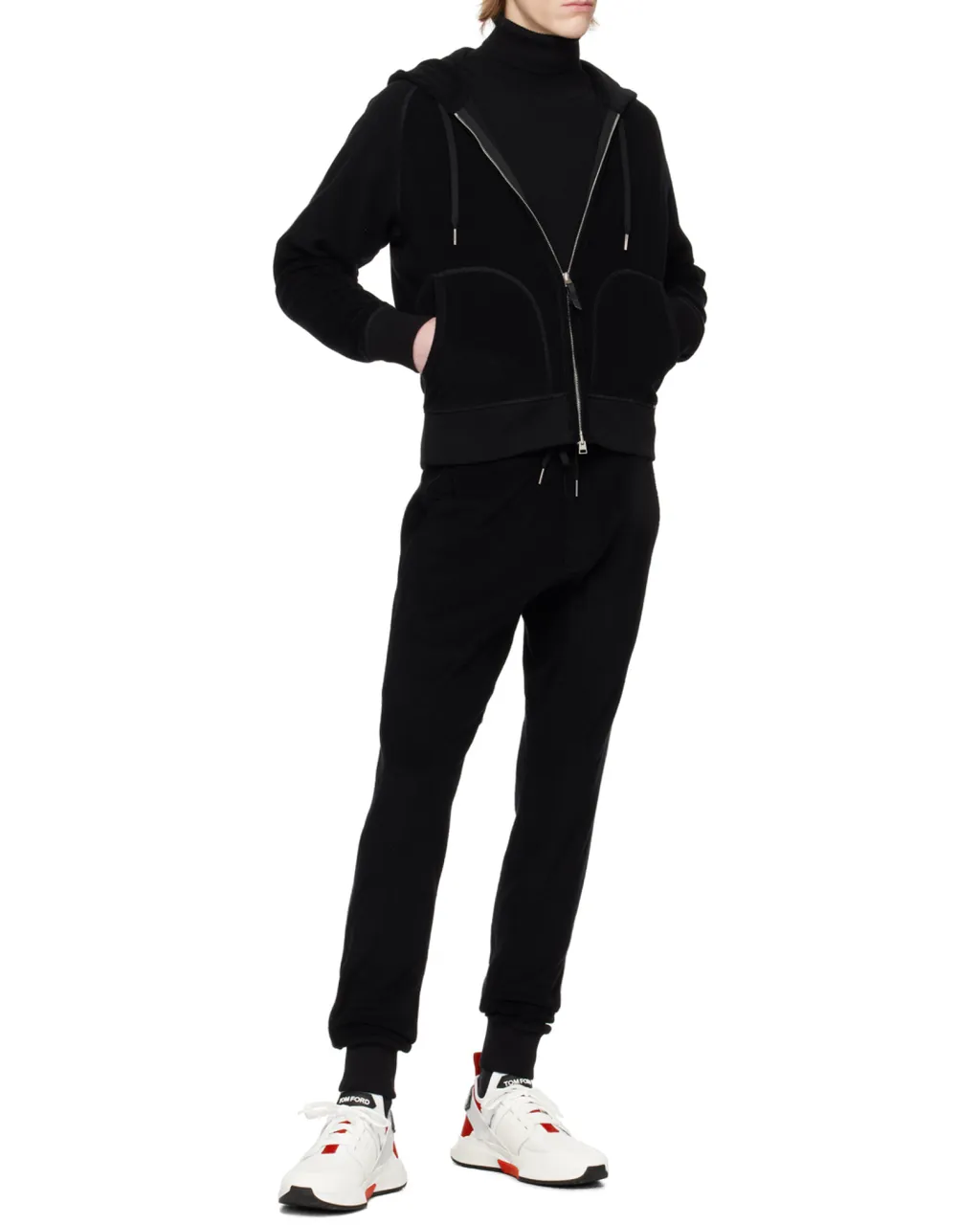 Straight-Leg Cotton Track Pants