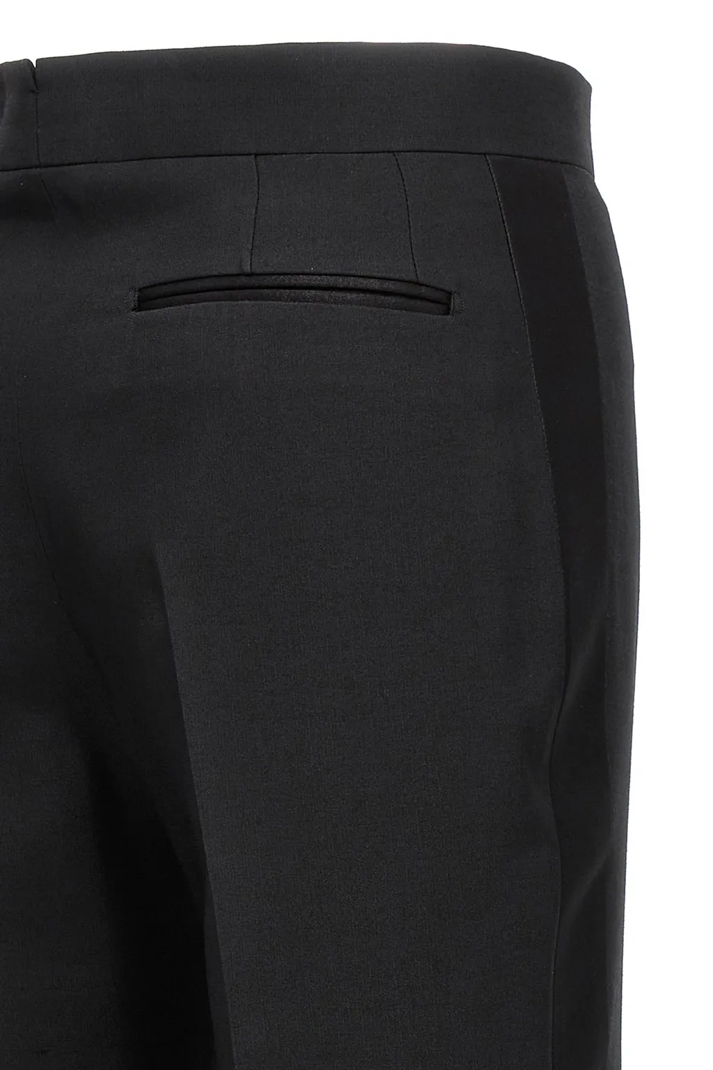 High-Waisted Straight-Leg Trousers