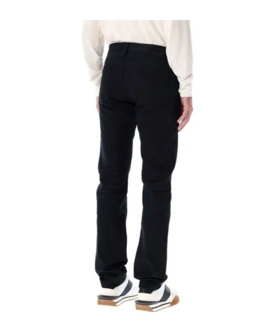 Mid-Rise Tapered-Leg Jeans
