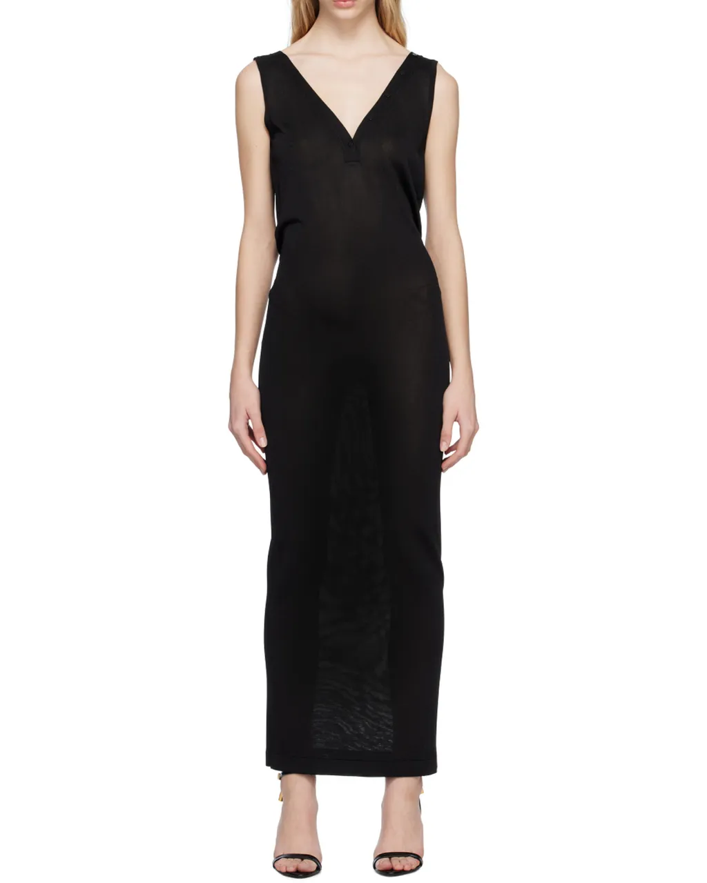 Sleeveless Back Crisscross Midi Dress