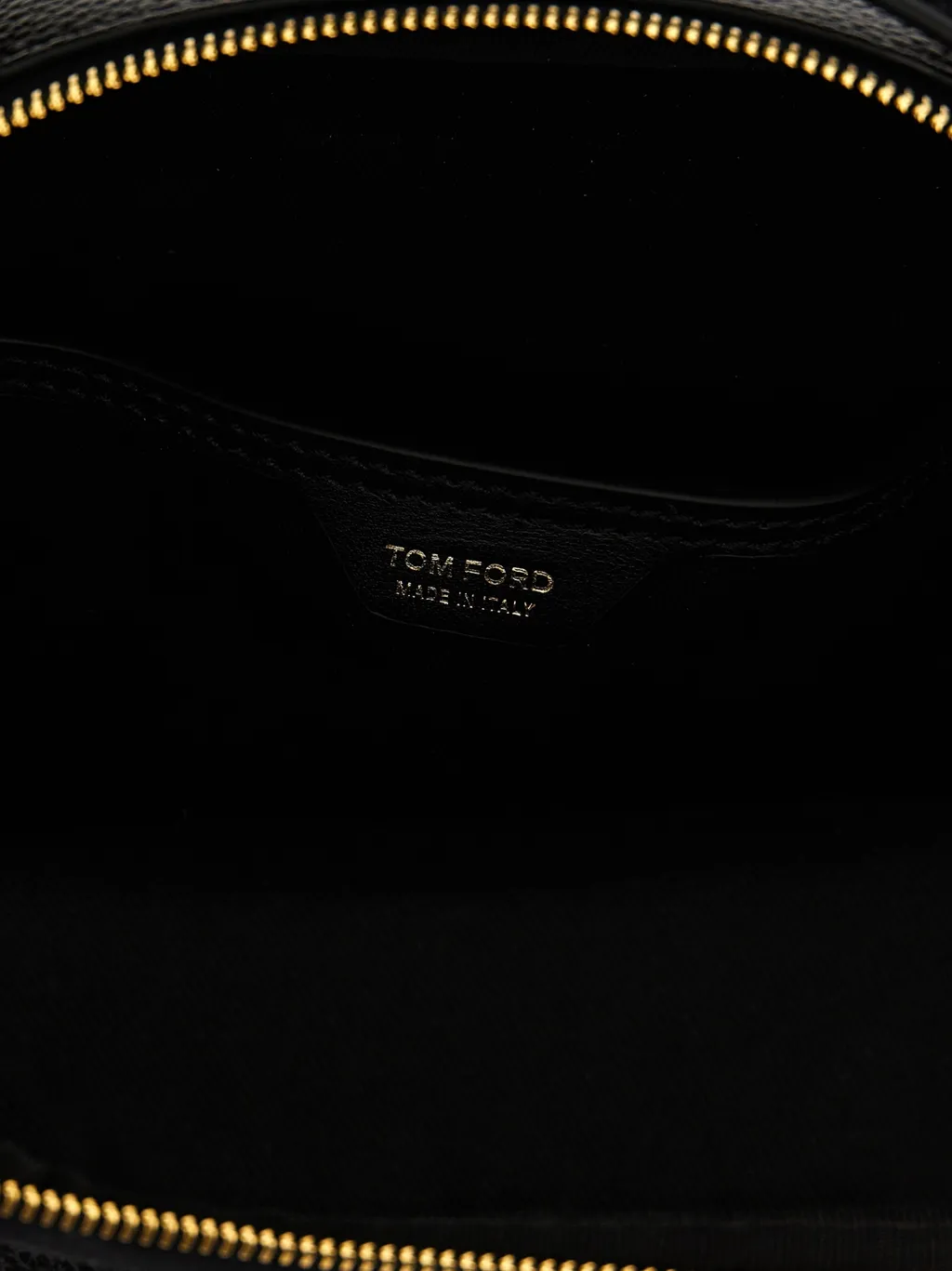 Logo Printed Zip-Up Messenger Bag