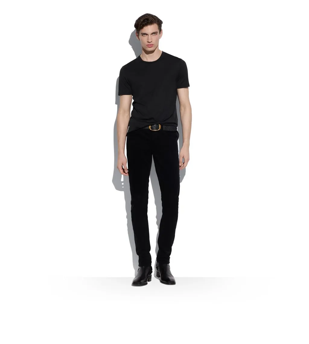 Logo-Patch Mid-Rise Skinny Jeans