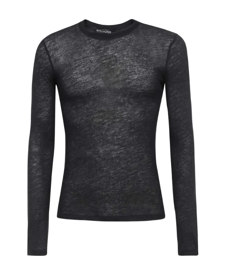 Long-Sleeved Crew-Neck Sweater