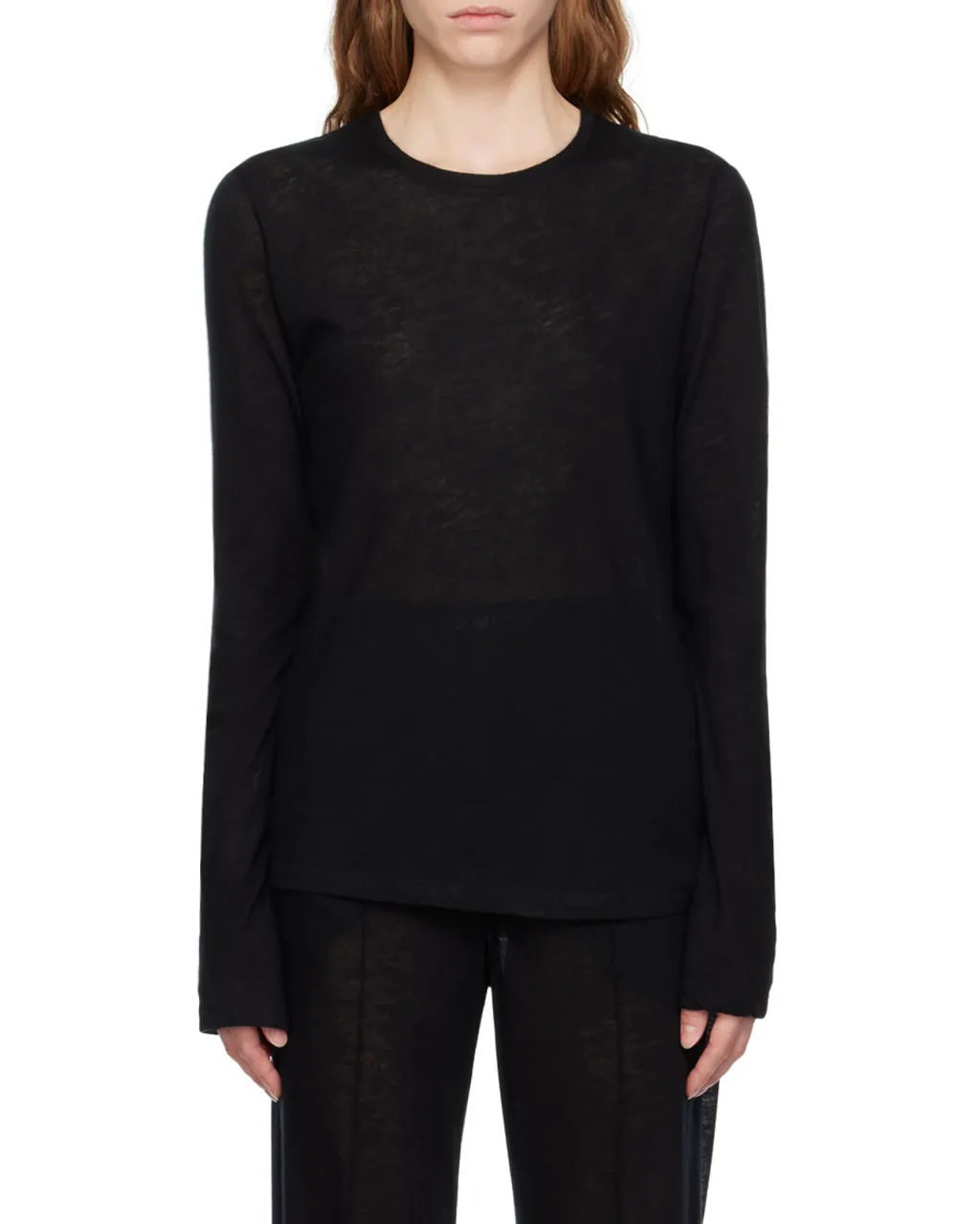 Long-Sleeved Crew-Neck Sweater