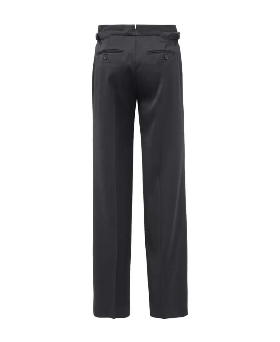 Wool Straight-Leg Trousers