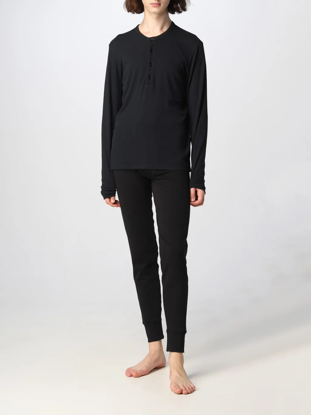 Henley Ribbed T-Shirt