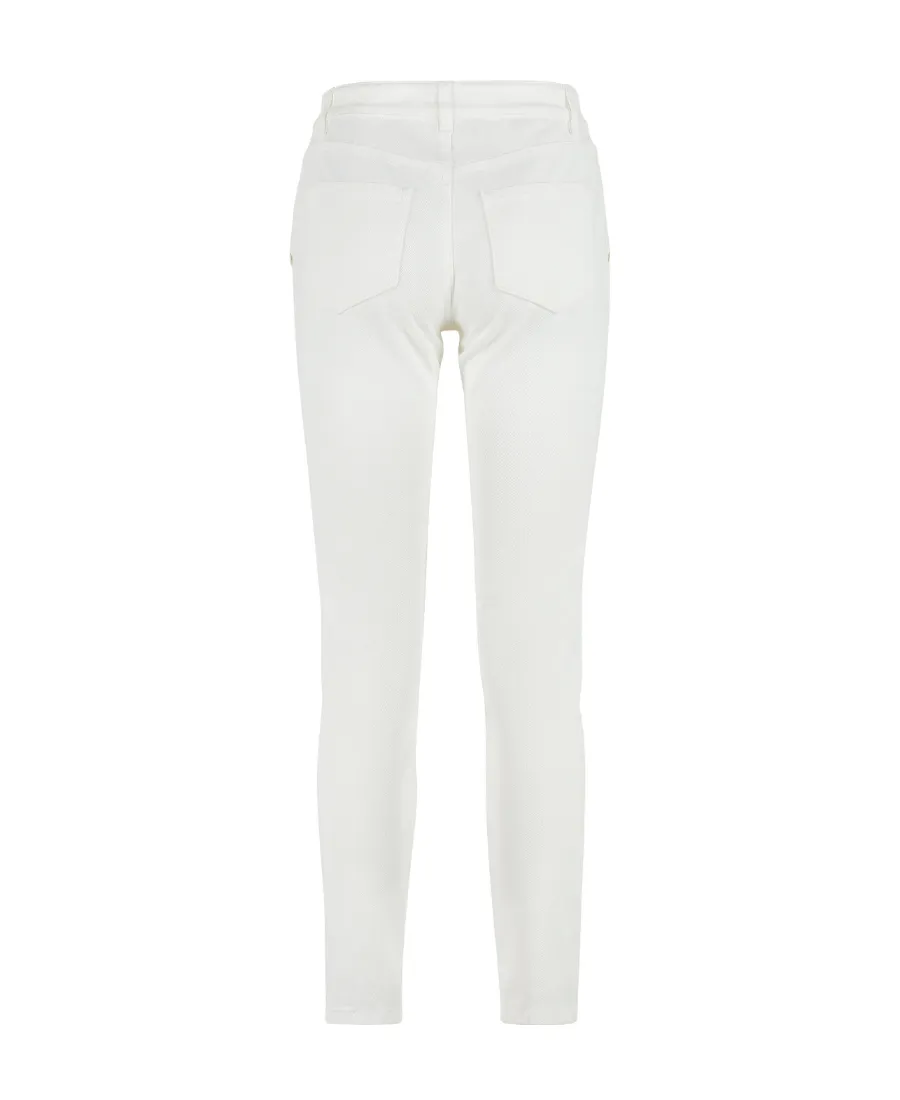 Zip-Detailed Tapered Jeans