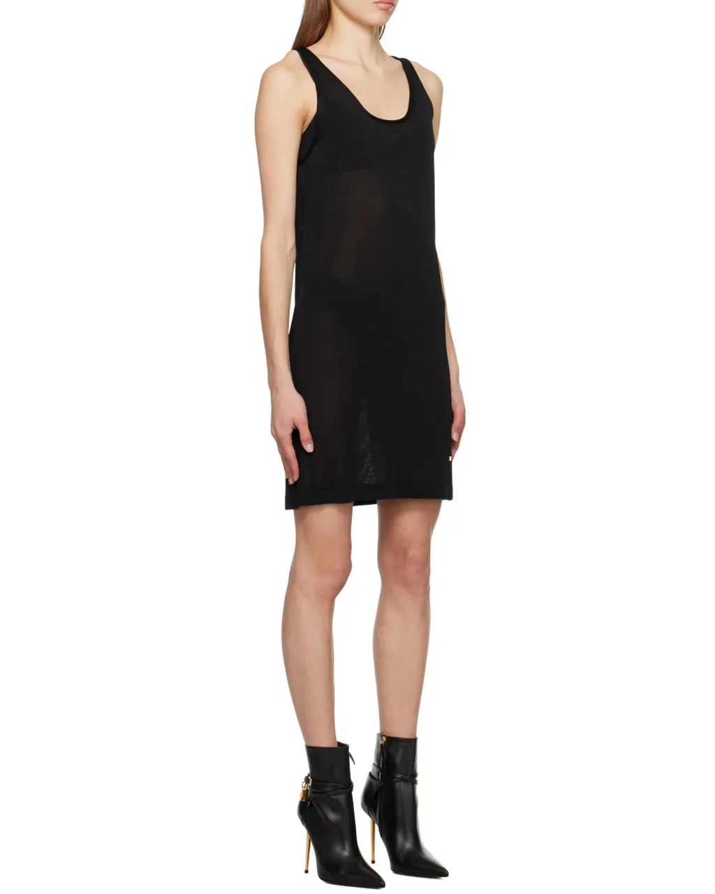 Logo Plaque Tank Dress