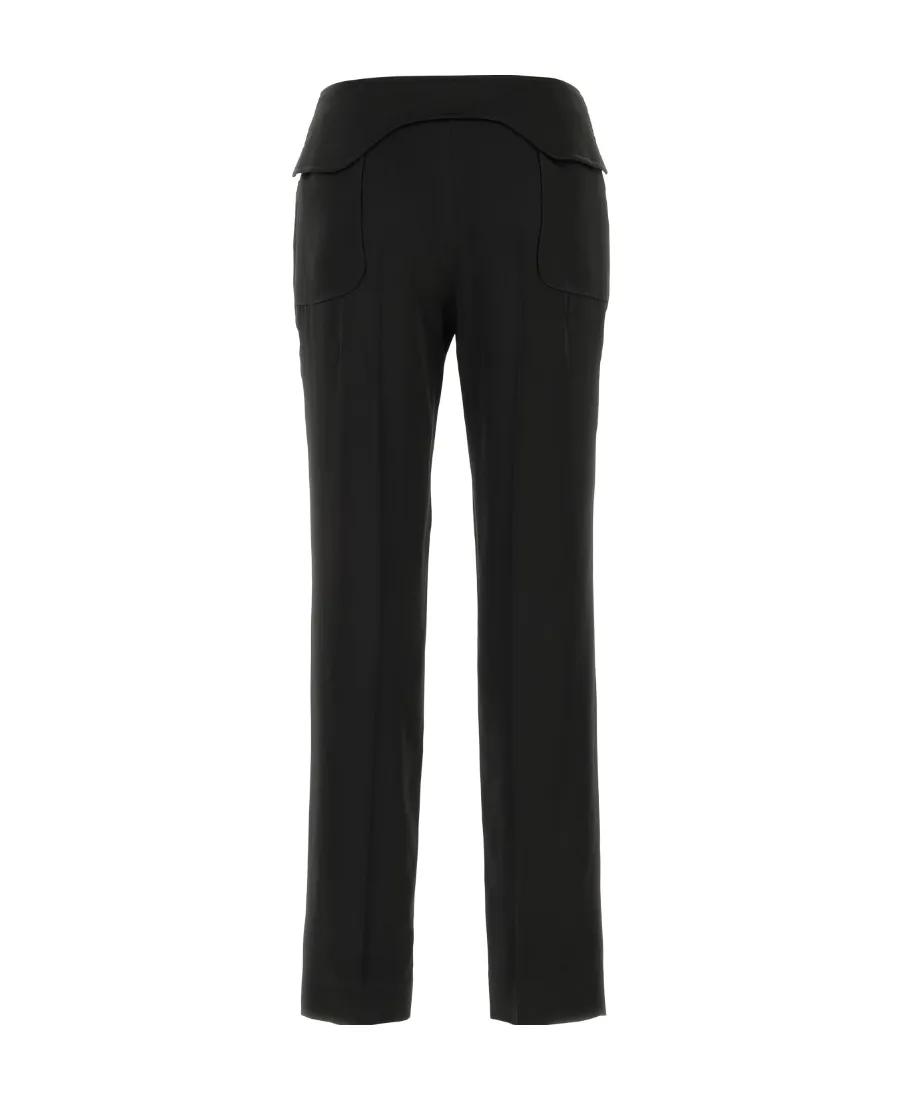 Panneled Straight-Leg Trousers
