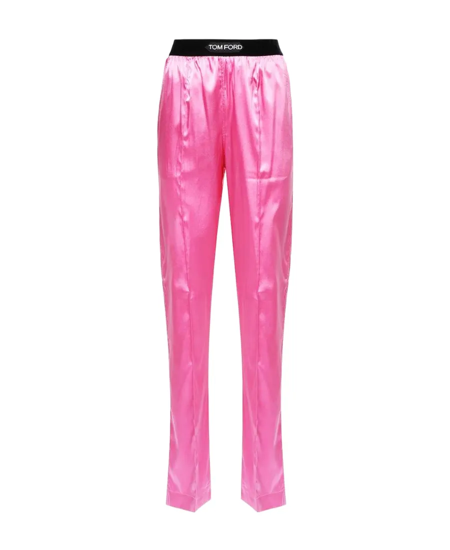 Stretch Satin Pj Pants