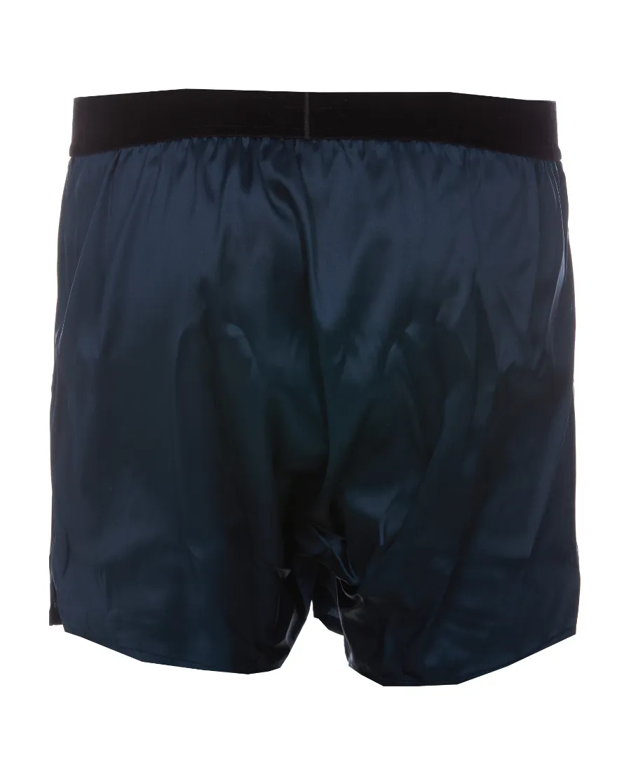 Logo-Waistband Stretched Satin Boxers