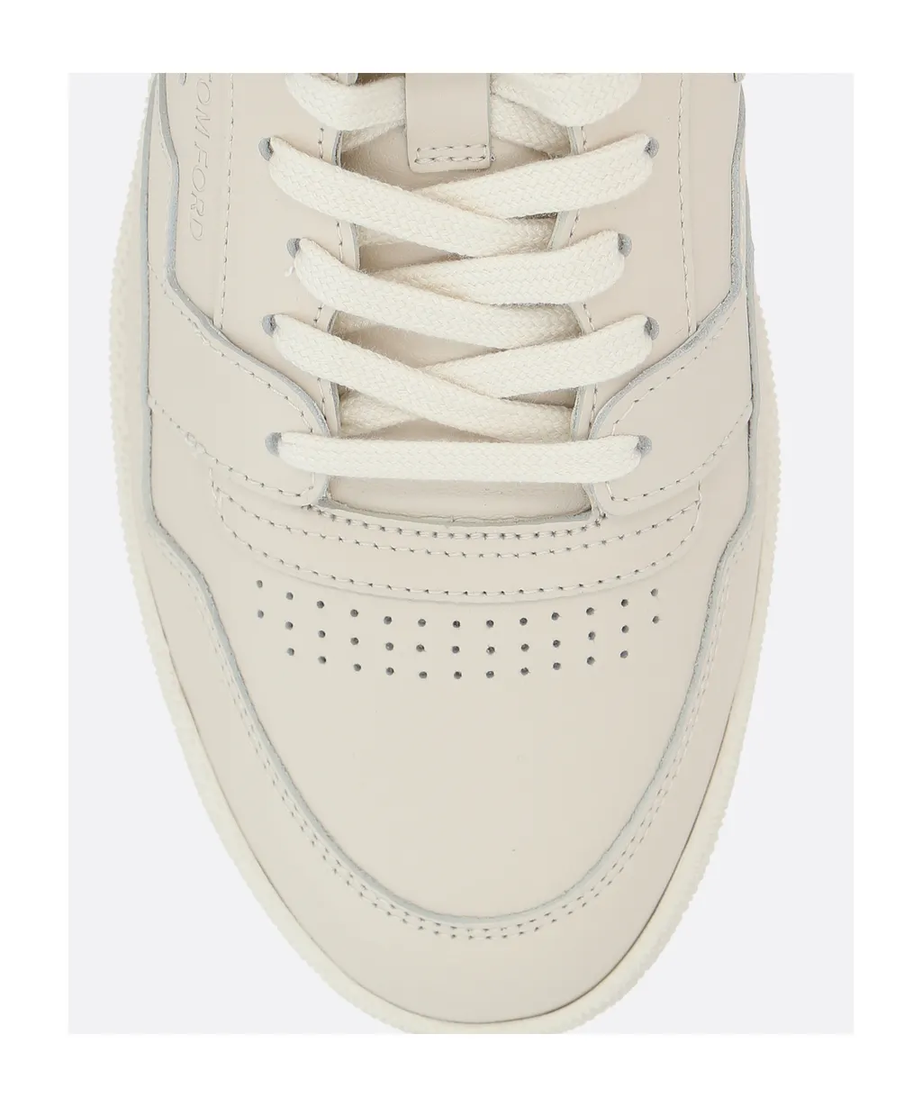 Logo-Debossed Lace-Up Sneakers