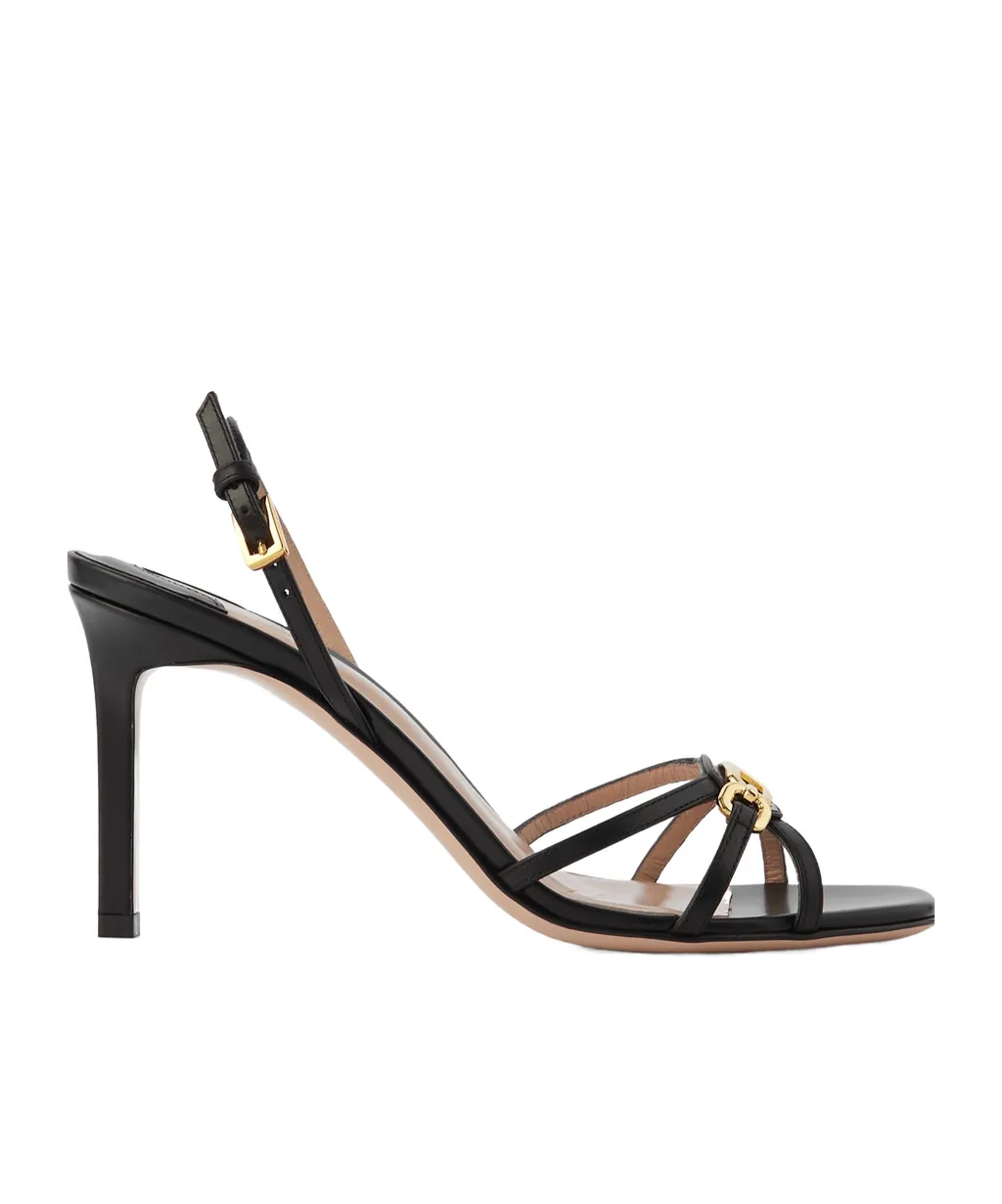 Ankle Strapped Stiletto Heel Sandals