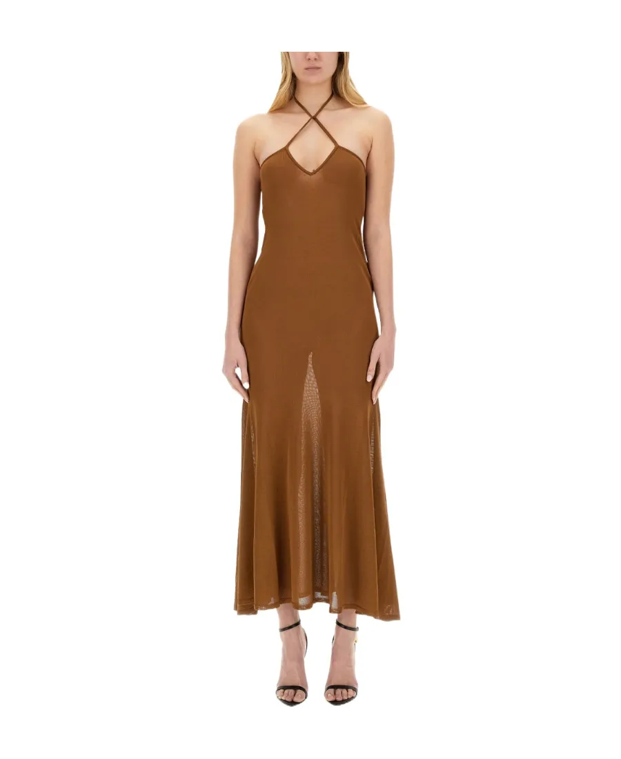Sleeveless Open Back Maxi Dress